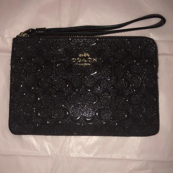 Coach Handbags - COACH WRISTLET - SPARKLY PURPLE